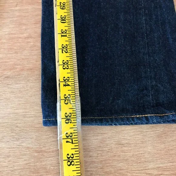 EVISU Lot.2000 No.2 Loose Fit Jeans Men 35x35 Blue Seagull Selvedge Mid Rise